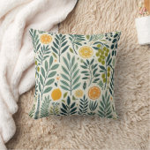 Olive & Citrus Print Cushion Kissen (Decke)