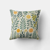 Olive & Citrus Print Cushion Kissen (Rückseite)