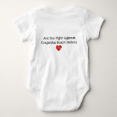 Olive des Herzens I SCHLIESSEN SICH DEM Baby Strampler (Rückseite)