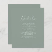 Olive Details Card (Vorne/Hinten)