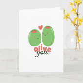 Olive dich karte (Gelbe Blume)