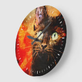 OLIVE, DIE OBEN SCHAUT GROßE WANDUHR (Winkel)