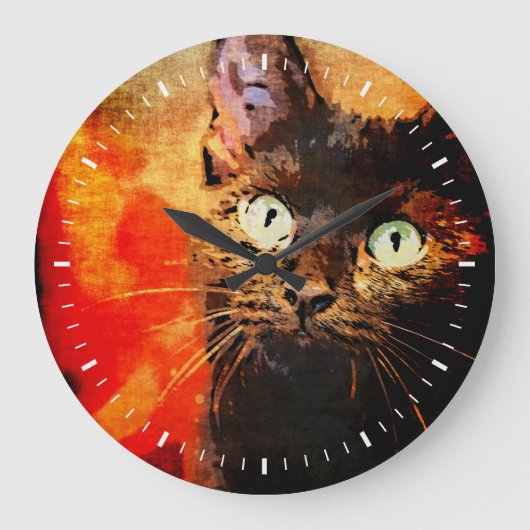 OLIVE, DIE OBEN SCHAUT GROßE WANDUHR (Vorderseite)