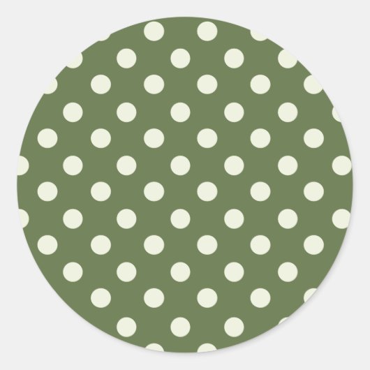 Olive-Dot-Aufkleber Runder Aufkleber (Vorderseite)