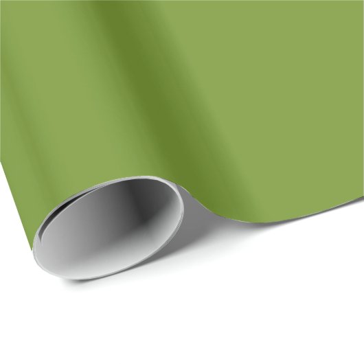 Olive Drab Geschenkpapier (Rolleneckpunkt)