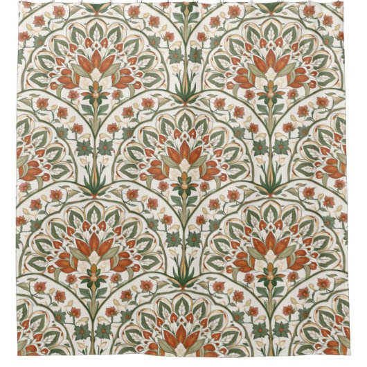 Olive & Ember Medallion Duschvorhang (Vorderseite)