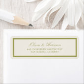 Olive Estate Wedding Return Address Label (Insitu)