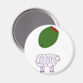 Olive Ewe Magnet (Vorderseite/Rückseite)