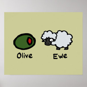 Olive Ewe Poster