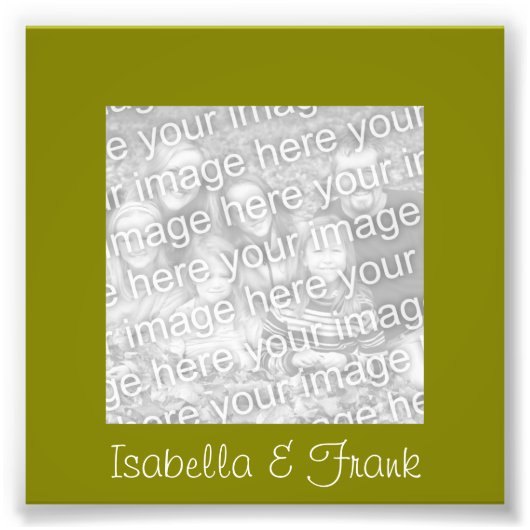 Olive-Frame-Foto Fotodruck (Vorne)