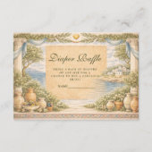 Olive Garden Greek Baby Shower Diapper Raffle Begleitkarte (Vorderseite)