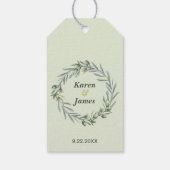 Olive Garden Wedding Toskana Vielen Dank Geschenkanhänger (Rückseite)