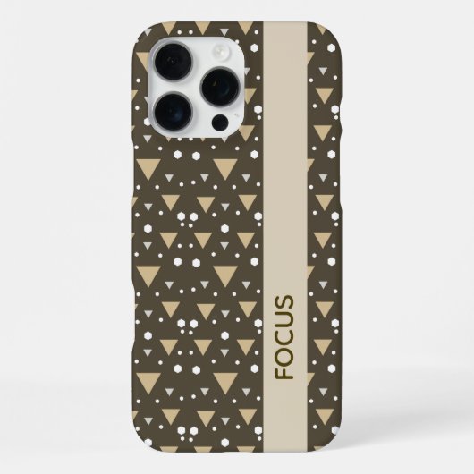 Olive Geometry Luxe iPhone Hülle (Rückseite)