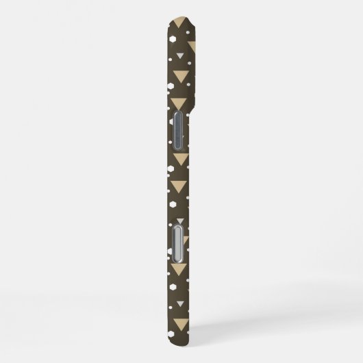 Olive Geometry Luxe iPhone Hülle (Rechte Seite)