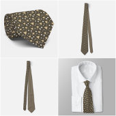Olive Geometry Luxe Tie Krawatte