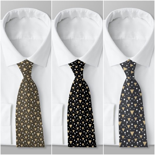 Olive Geometry Luxe Tie Krawatte