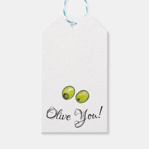 Olive Geschenkanhänger