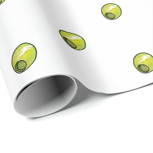Olive Geschenkpapier (Rolleneckpunkt)