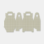 Olive Gingham Plaid Festive Christmas Holiday Geschenkschachtel (Ungefaltet)