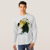 Olive Gold Tan Airbrush Paint Splash MCM Look T-Shirt (Vorne ganz)