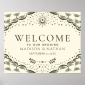 Olive Gothic Tarot Card Hochzeitssymbol Poster (Vorne)