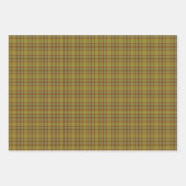 Olive Gray Brown Orange Plaid Tartan Rustic Geschenkpapier Set (Vorderseite 2)