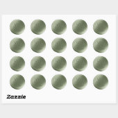 Olive Green 2 Letter Monogram Wax Siegel Stickers (Blatt)