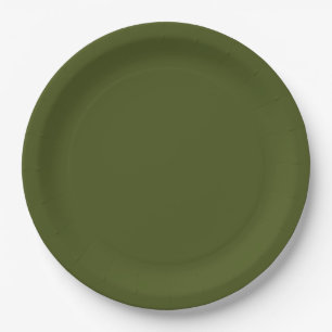 Olive Green Accent Color Ready to Customizing Pappteller