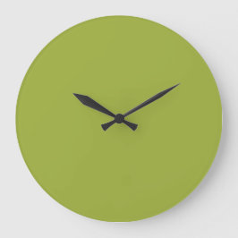 Olive Green Acryl Wall Clock Große Wanduhr