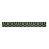 Olive green and black diamond pattern satinband (Vorderseite)