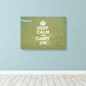 Olive Green and White Behaltend Ruhe Leinwanddruck (Insitu (Holzboden))