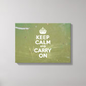 Olive Green and White Behaltend Ruhe Leinwanddruck (Vorderseite)