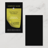 Olive green angehängte Note, benutzerdefinierte Vi Visitenkarte (Vorne/Hinten)