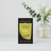 Olive green angehängte Note, benutzerdefinierte Vi Visitenkarte (Stehend Vorderseite)