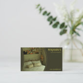 Olive Green B&B Bed and Breakfast Business Cards Visitenkarte (Stehend Vorderseite)