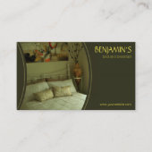 Olive Green B&B Bed and Breakfast Business Cards Visitenkarte (Vorderseite)