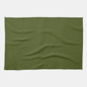 Olive Green Background Deco zum Anpassen Geschirrtuch (Horizontal)