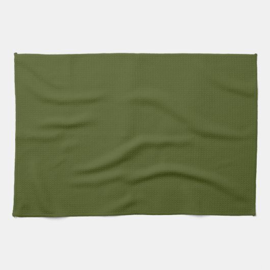 Olive Green Background Deco zum Anpassen Geschirrtuch (Horizontal)