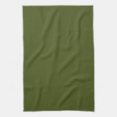 Olive Green Background Deco zum Anpassen Geschirrtuch (Vertikal)