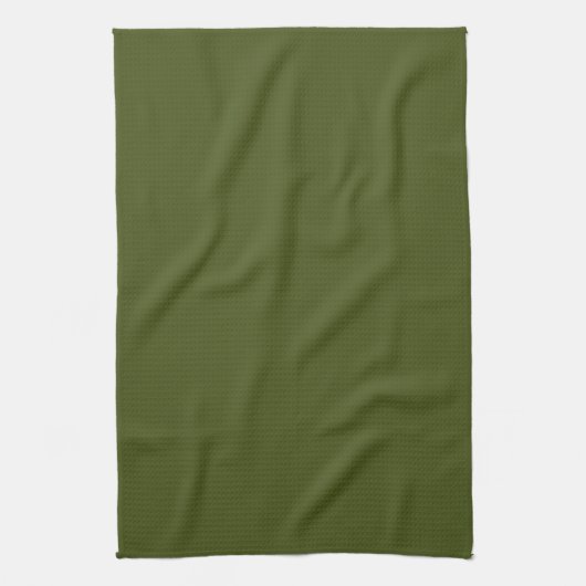 Olive Green Background Deco zum Anpassen Geschirrtuch (Vertikal)