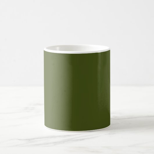 Olive Green Background Deco zum Anpassen Kaffeetasse (Mittel)