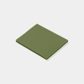 Olive Green Background Deco zum Anpassen Post-it Klebezettel (angewinkelt)