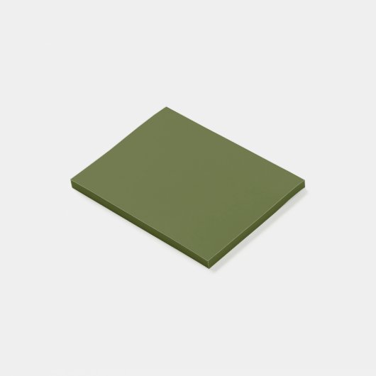 Olive Green Background Deco zum Anpassen Post-it Klebezettel (angewinkelt)
