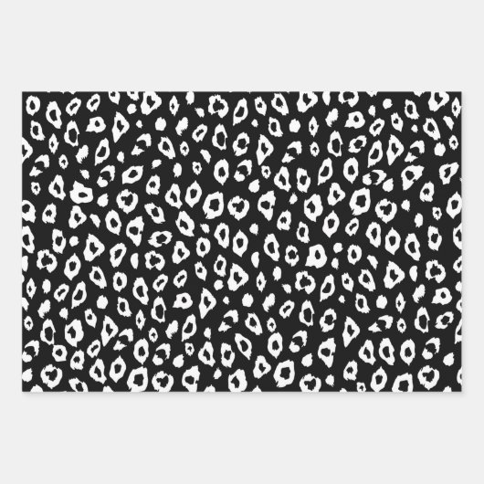 Olive Green Black Leopard Print Geschenkpapier Set (Vorderseite 2)