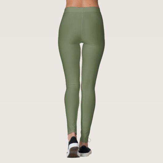 Olive Green Boho Leggings (Rückseite)