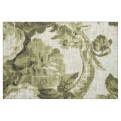 Olive Green Botanic Floral Toile No.5 Stoff (Fat Quarter (45,7 x 55,9 cm))