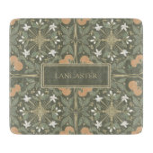 Olive Green Botanical Schneidebrett (Vorderseite)