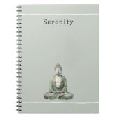 Olive Green Buddha Meditation Personalized  Notizblock (Vorderseite)