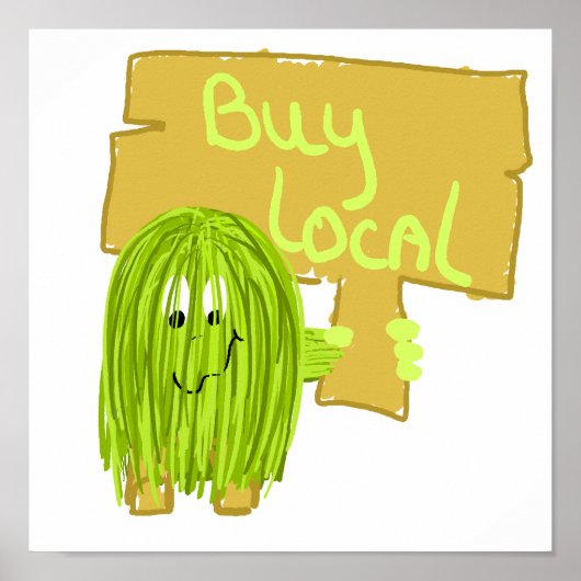 Ölive Green Buy Local Poster (Vorne)
