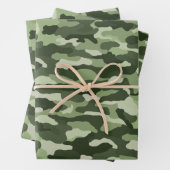Olive Green Camouflage Geschenkpapier Set (Beispiel)